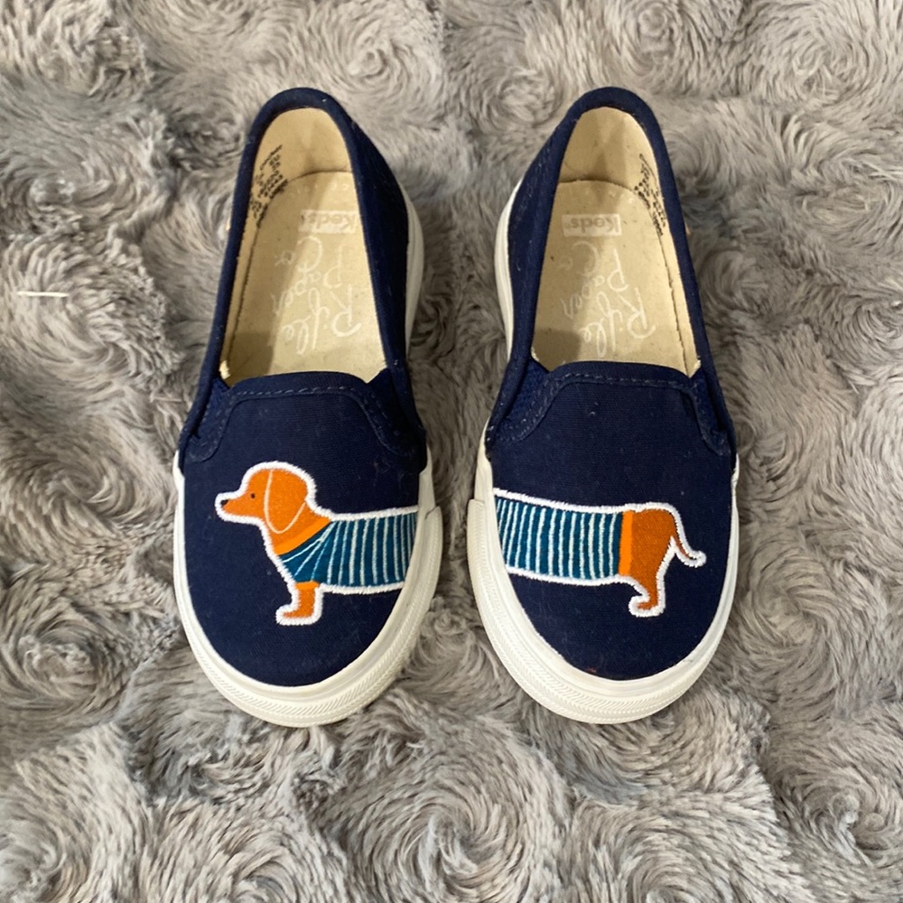 Kids slip on dachshund keds sneakers